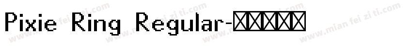 Pixie Ring Regular字体转换